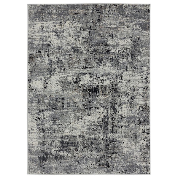 Manmade Eternity Elixir Charcoal Rectangle Rug 12 ft. 6 in. x 15 ft. MA3095148 - main